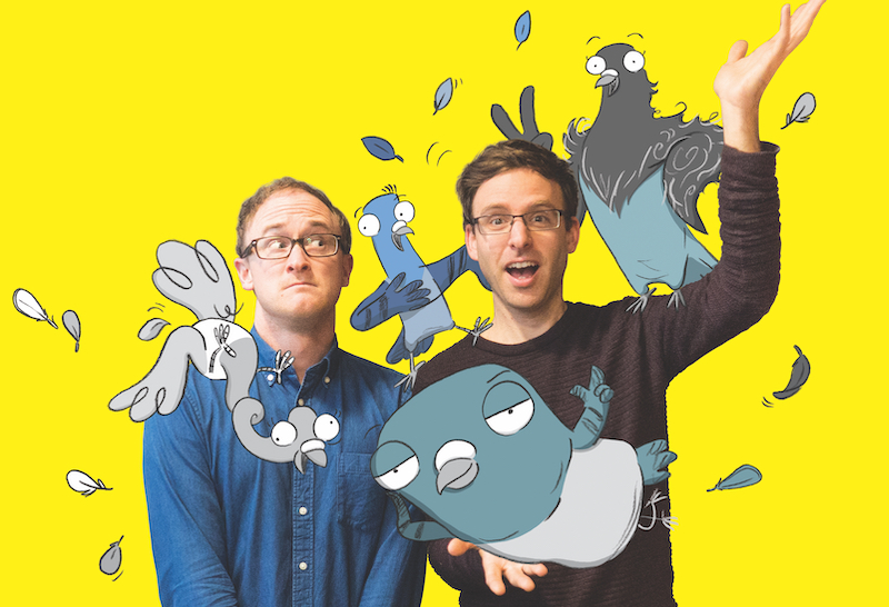 Ben Wood and Andrew McDonald with the Real Pigeons