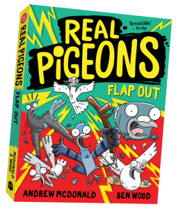 The cover of the book Real Pigeons Flap Out
